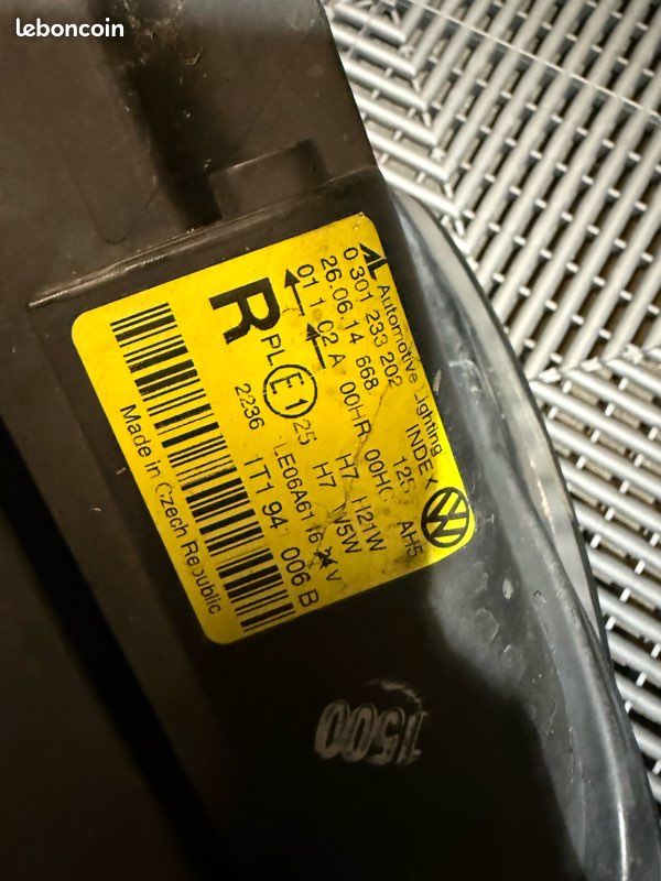 Phare avant gauche VW Touran phase 2 (image 3)