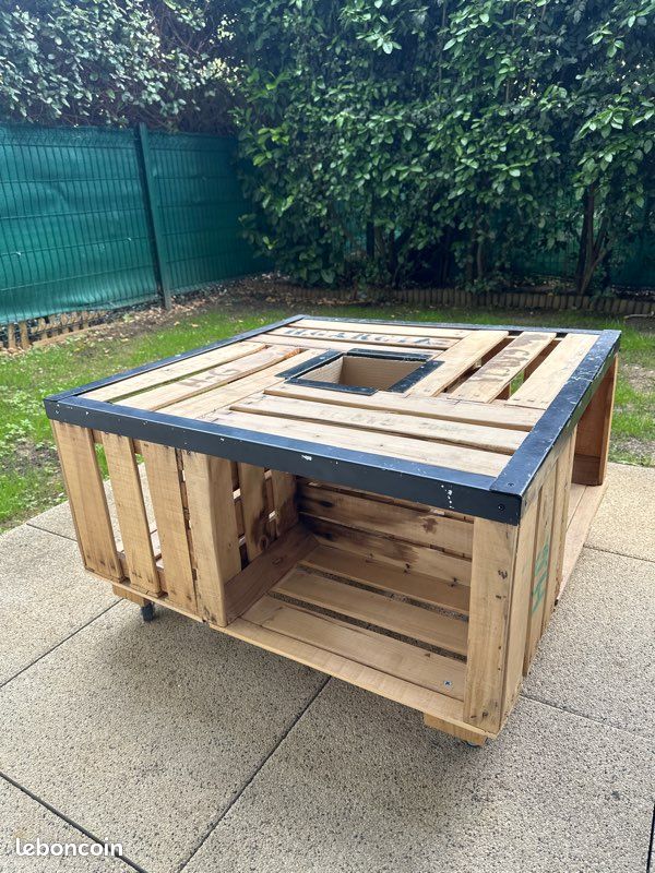 Table bois/acier (image 2)