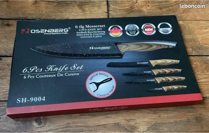 SUPER Coffret couteaux de cuisine....ENCHERE 1 EURO - Couteaux de table