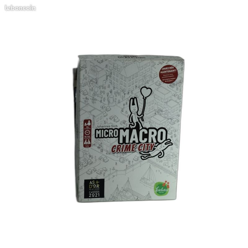 MicroMacro Crime City - Blackrock Games - Jeu Enquête Coopératif 1-4 Joueurs - 10 ans - Complet (image 1)