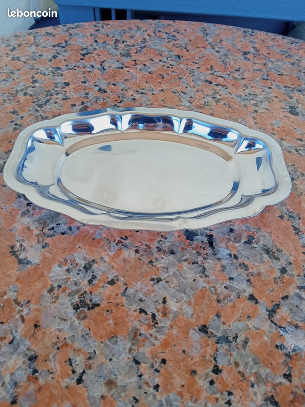 Petit plat apéritif en inox (image 1)