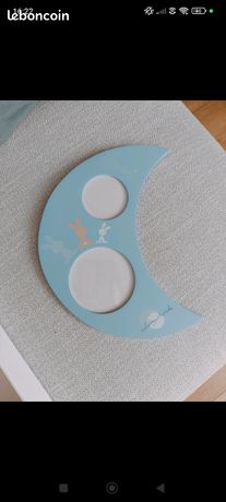 Bambino Cadre Photo Pour Bébé Motif Lune Et étoiles Blanc 15