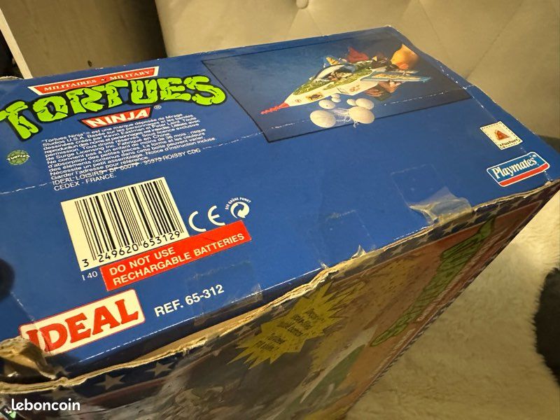 Vintage Teenage Mutant Ninja Turtles tortues ninja Bubble Bomber Airplane 1992 - CR (image 3)