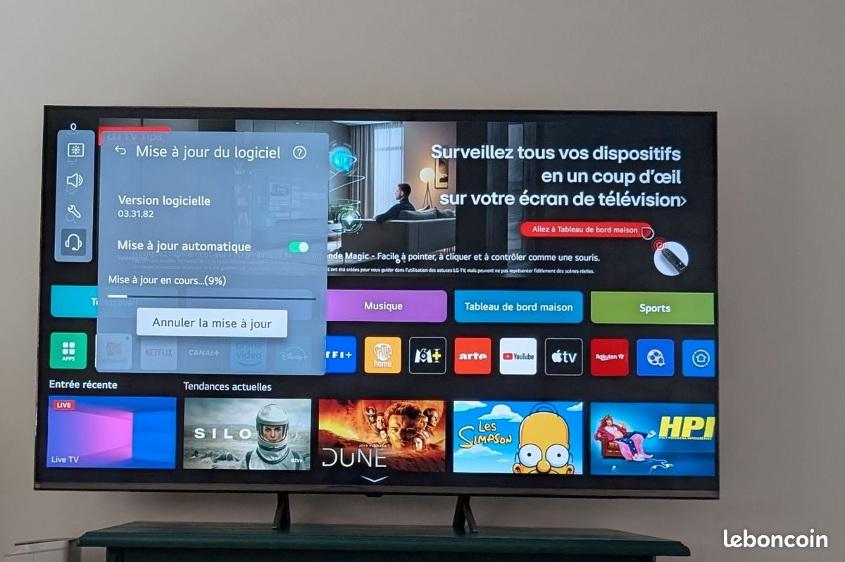 TV 4k 65p 165cm LG 2024 (image 2)
