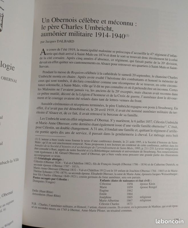 Le Père Umbricht - TAP Sté Histoire Obernai 2007 (image 2)