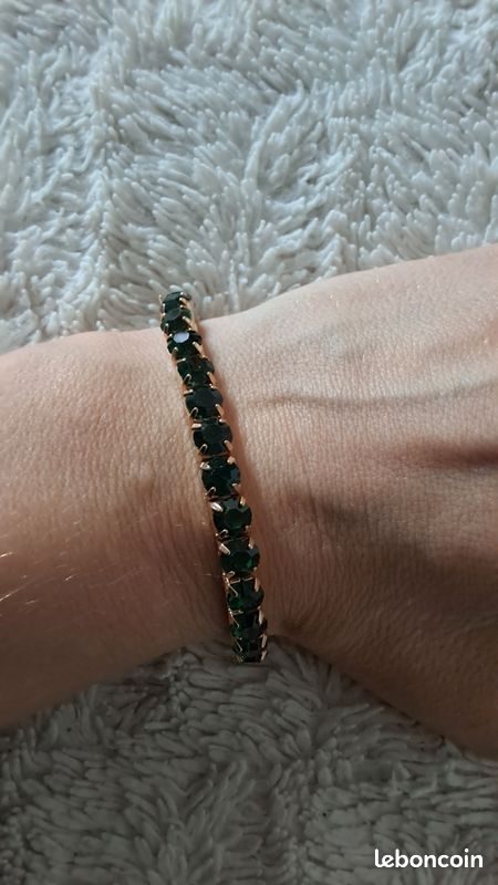 Bracelet élastique vert (image 1)