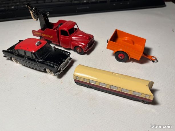 Lot De 5 Dinky Toys – Françaises, Allemande – Meccano – Tôle – Occasion