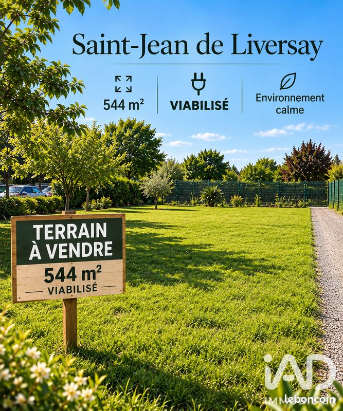 Terrain 544 m² · à Saint-Jean-de-Liversay · 544 m² · 59 450 €