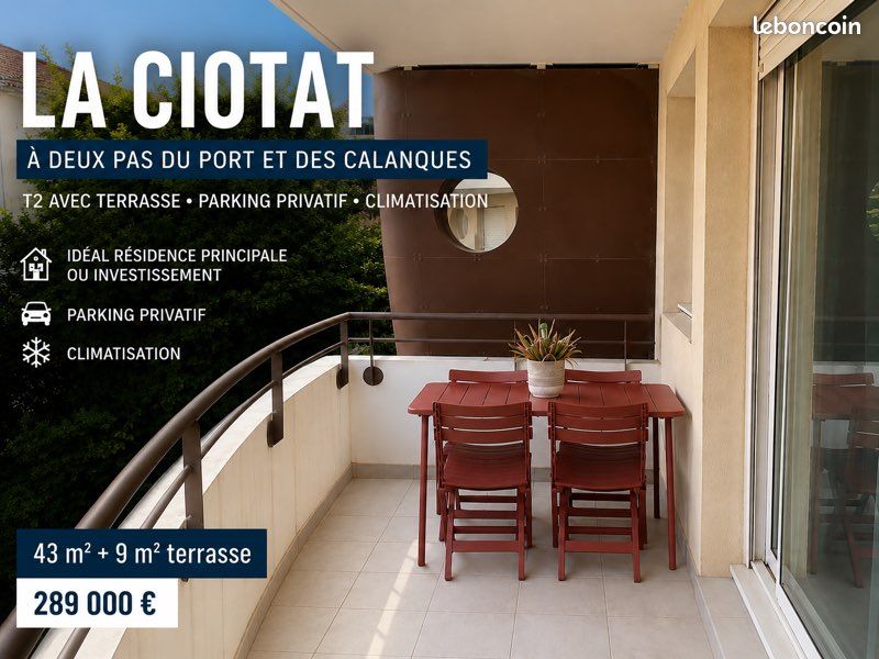 Parking 2 pièces 43 m² · à La Ciotat · 43 m² · 289 000 €