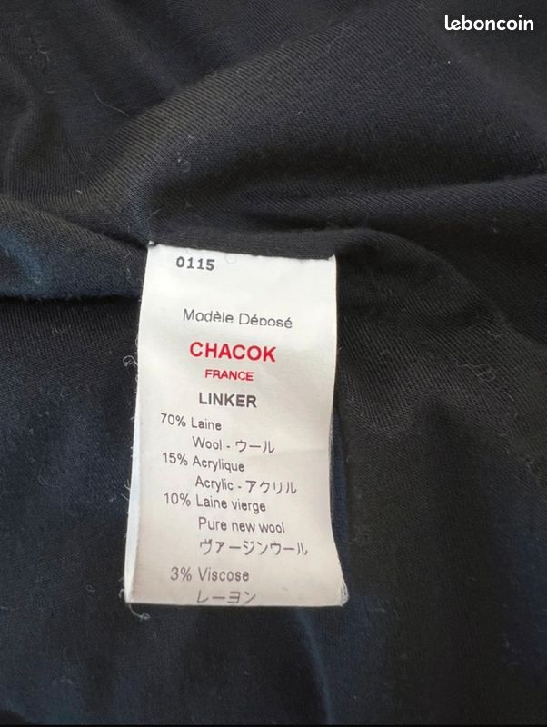 Manteau noir Chacok (image 4)