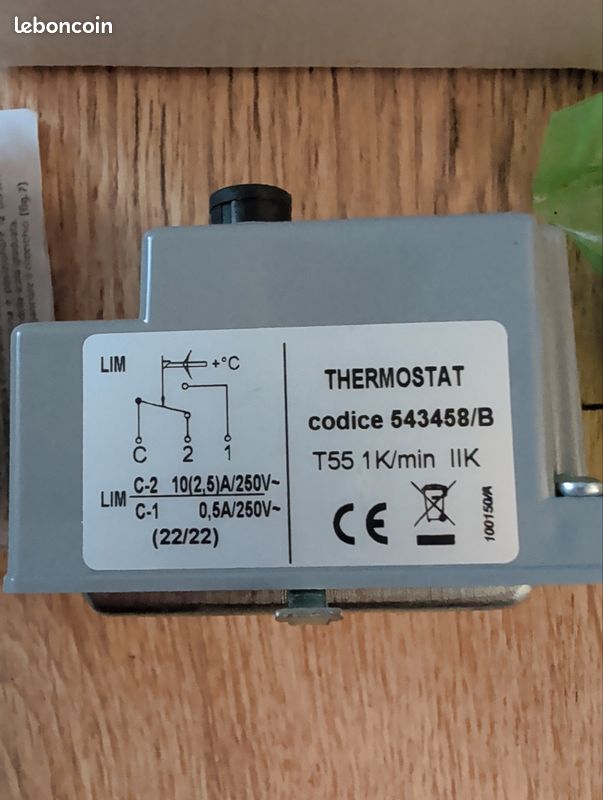 Thermostat Codice 543458/B TR543458 (image 2)