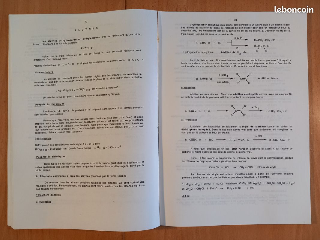 CNAM 1990-1991 - Chimie Organique Cours A2 (image 4)