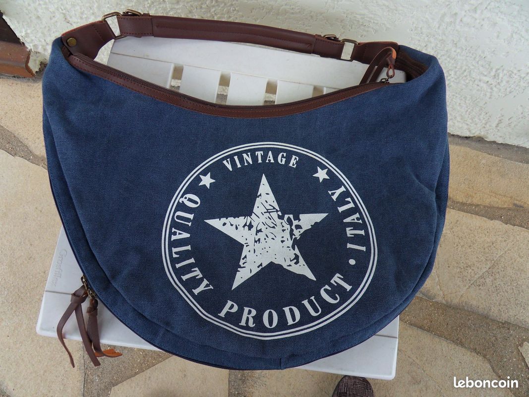 SAC en toile jean clair, neuf (image 1)