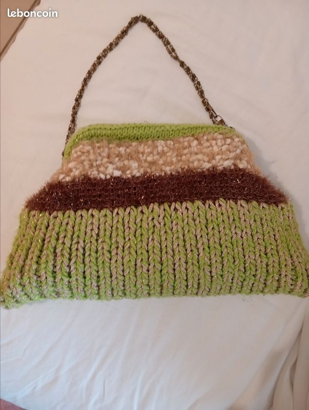 Sac Fourre-tout Fait Main En Laine Turkmène - Motifs Traditionnels - Pièce Unique Ethnique