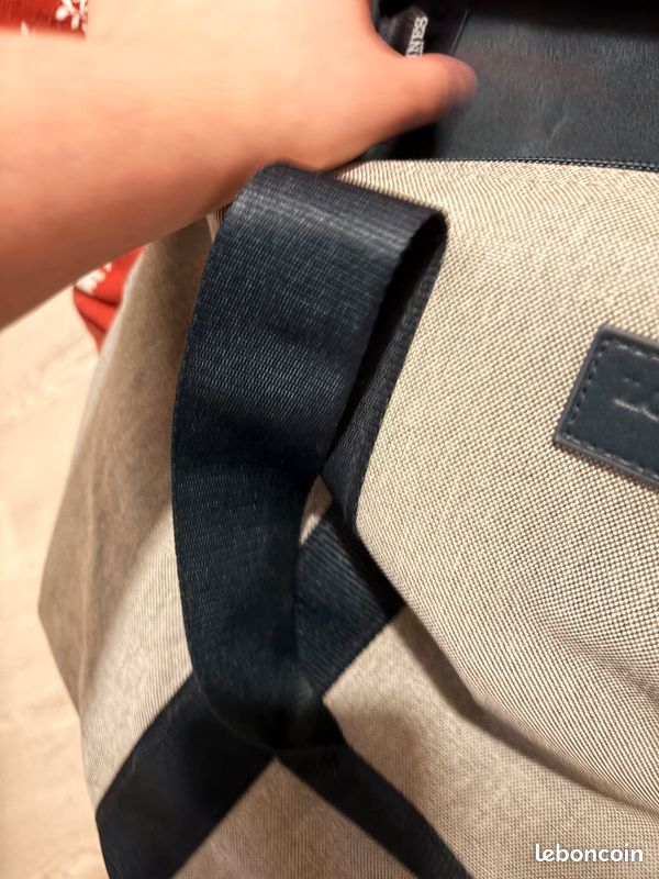 👜 Sac Cabas Pliable Longines — Toile Recyclée Gris / Marine — avec Pochette — Sac Promotionnel Horlogerie ✨ (image 3)