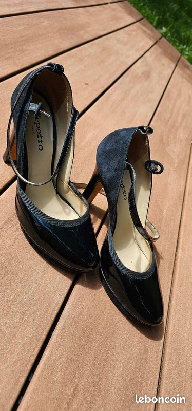 Chaussures à talons Repetto Noir vernis T38 1/2 Mimi (image 6)