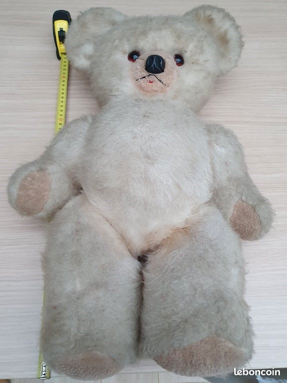 Ours En Peluche Ancien Vintage Articulé - Teddy Bear Des Années 1940, à Restaurer