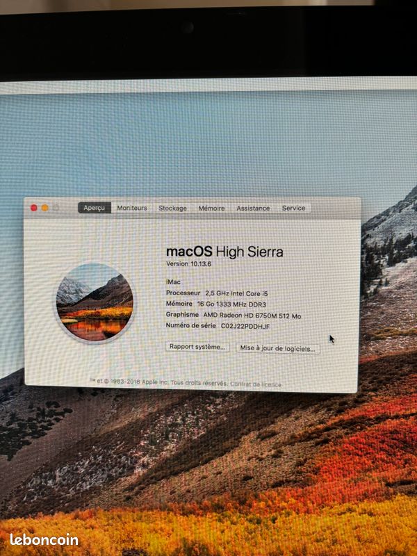 IMac 21,5" i5 – 16Go – Bon état (image 4)
