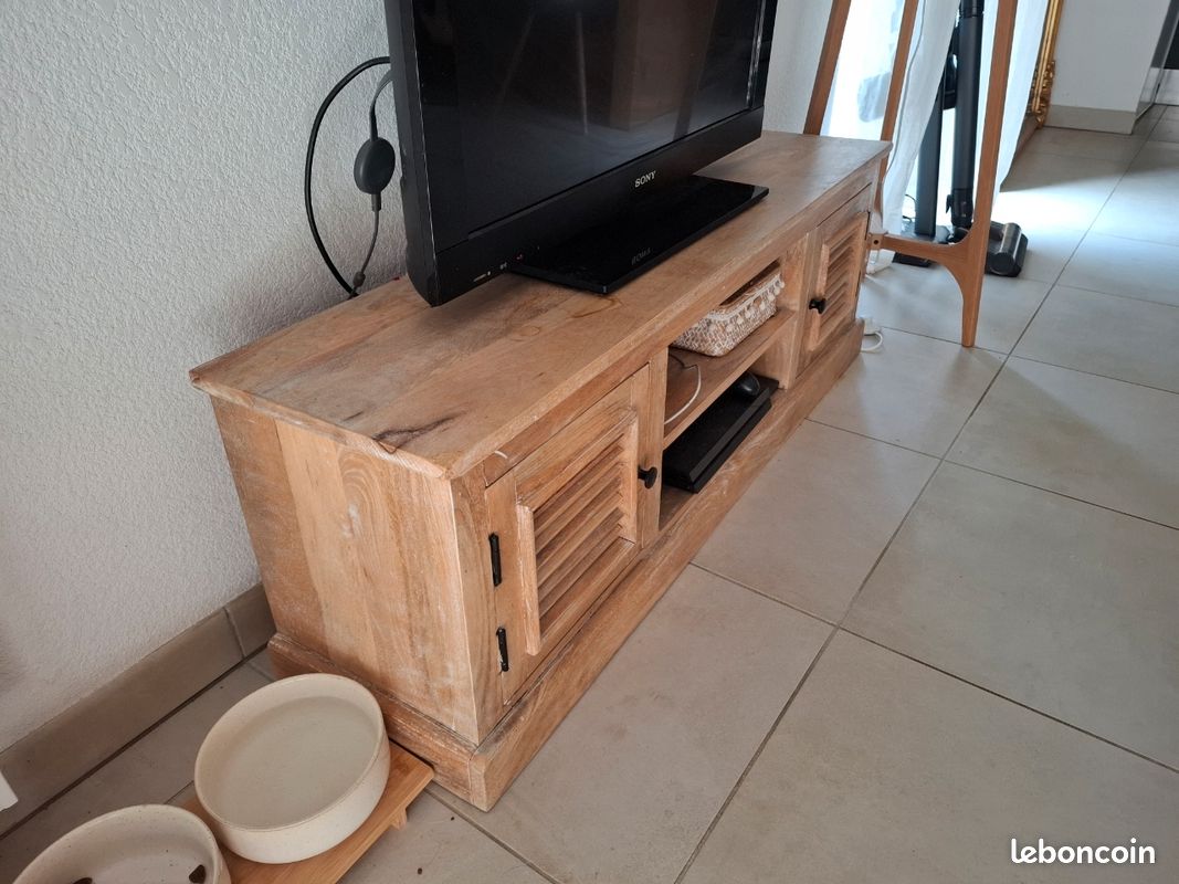 Meuble tv bois de manguier (image 6)