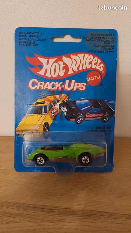 Hot Wheels Super Crack-Up Smak Bak N°7066 - Made In France - Blister état Neuf