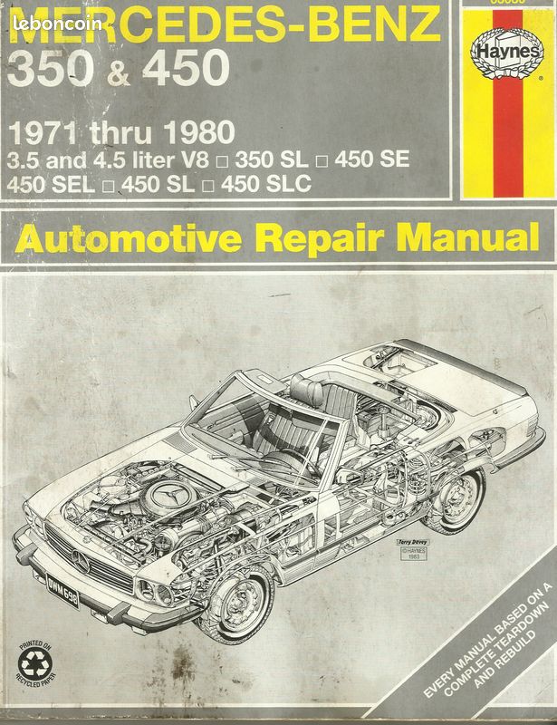 HAYNES Manuel Réparation Mercedes 350 & 450 (image 1)