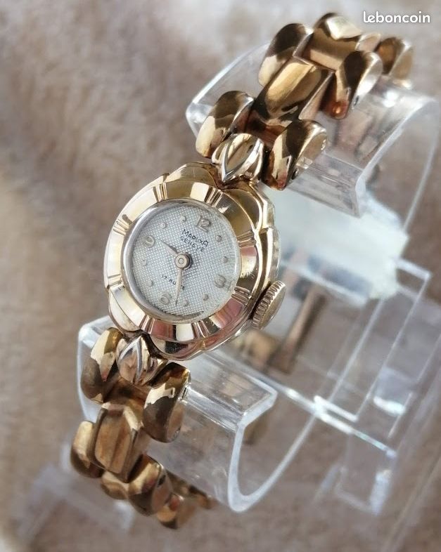Montre Bracelet Vintage Prexa Ton Or - Mécanique à Remontage Manuel, 17 Rubis, Excellent état De Marche