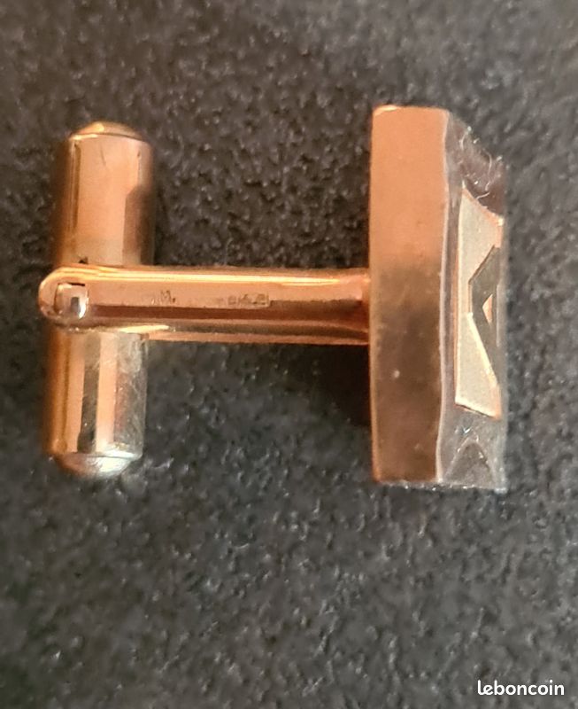 Boutons de manchettes plaqués or (image 4)