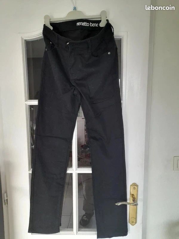 Pantalon Droit Gris Renatto Bene Taille 38 Pour Femme - Neuf Sans étiquettes, Coupé Parfait !