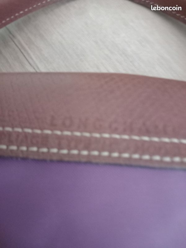 Sac Longchamp "Le Pliable" porté main, grand modèle, couleur Lilas (image 3)