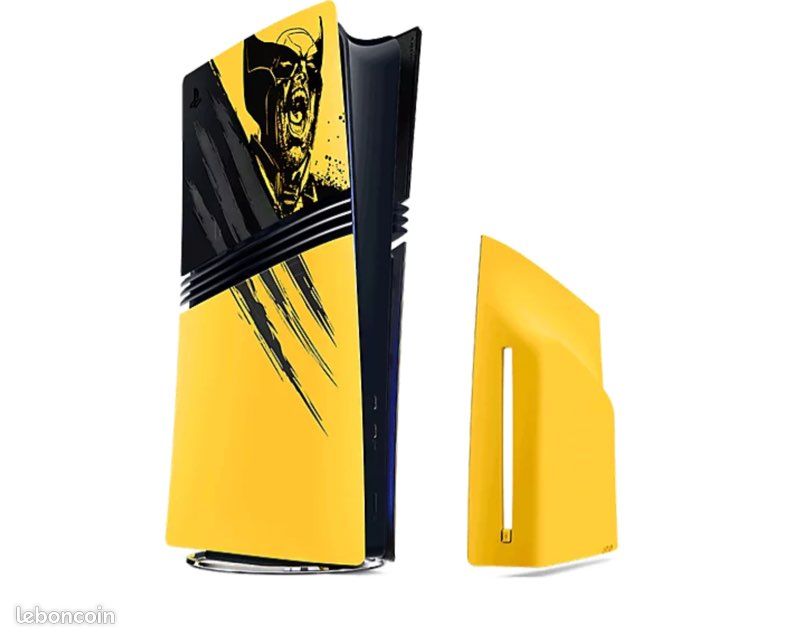 Façades pour console PlayStation5 Pro - Édition Limitée Marvel’s Wolverine Jaune combat (image 1)
