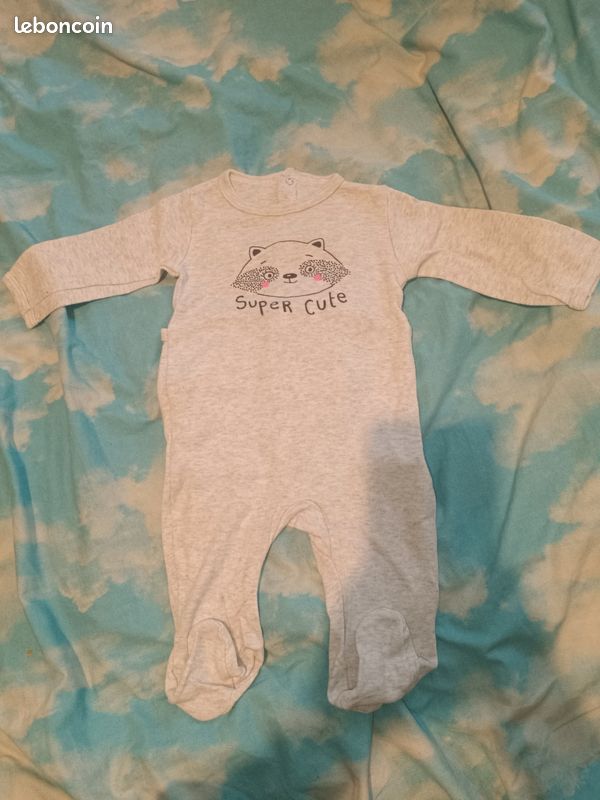 Pyjama d'été 1 pièce 6 mois (image 1)