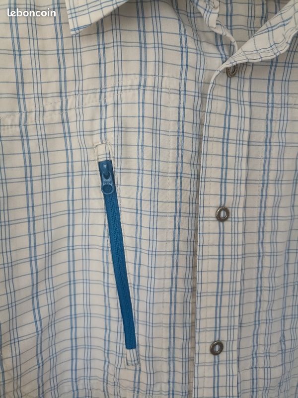 Chemise De Scène HORKA – Manches Courtes, Fermeture Éclair, Garniture – Neuf (Détails)