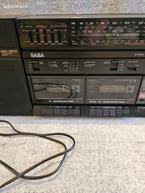 Lot de 2 Ghetto blaster boombox (image 2)