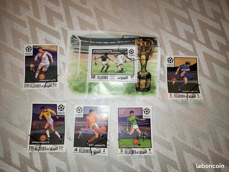 Lot de timbres Fujairah – Coupe du Monde Mexique 1970 (image 2)