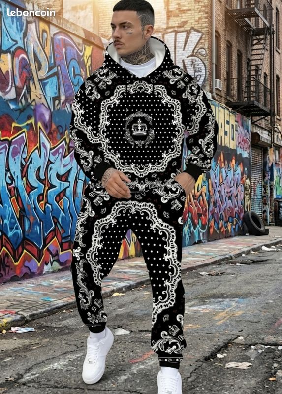 Ensemble sweat-shirt d'été unique en deux parties : haut et bas (image 1)