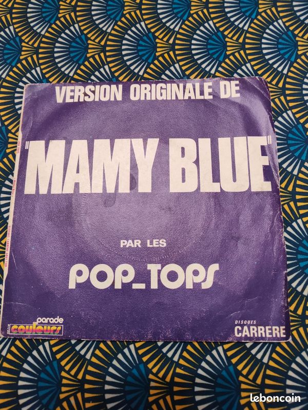 Disque 45 tours des pop-tpos Mamy Blue (image 1)