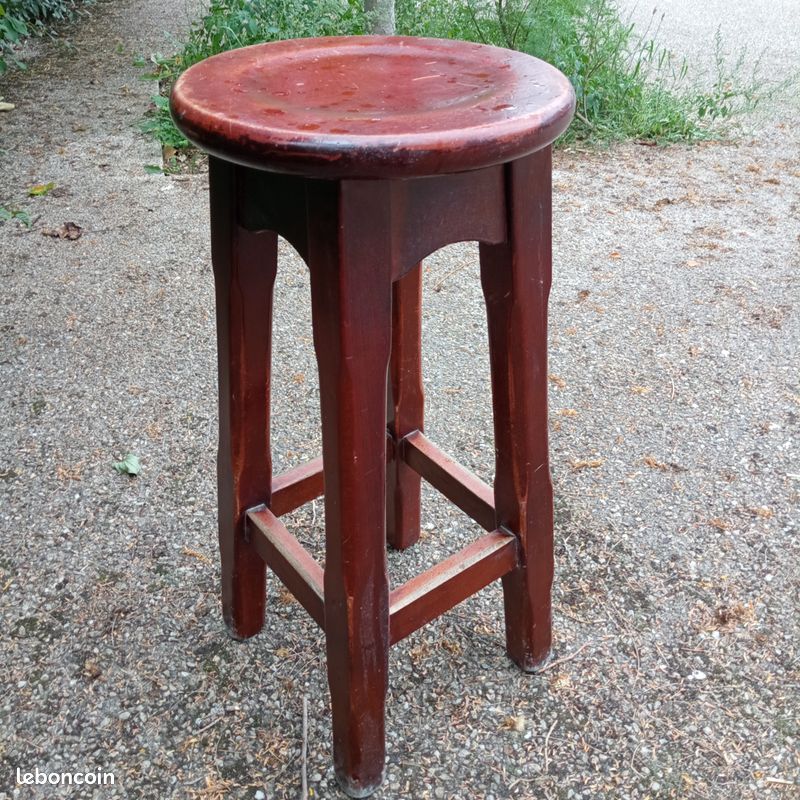 Tabouret bois massif (image 2)
