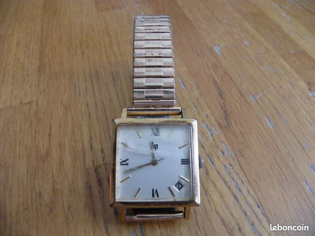 Montre Bracelet Art Déco Vintage FLIX - Or Massif, Mouvement Mécanique Manuel - Années 1920-1940