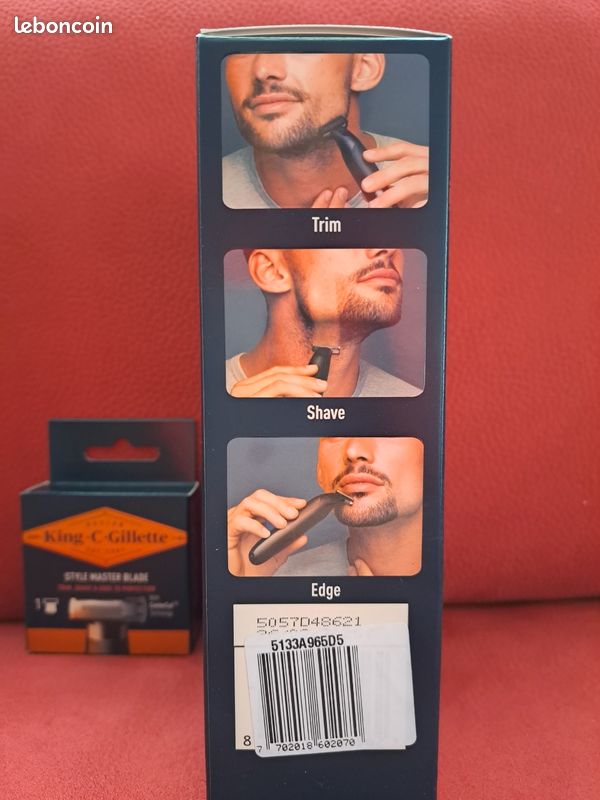 Lames De Rasoir Style Master Pour Tondeuse Barbe Gillette King C - Acier Carbone, Lot De 1, Neuf