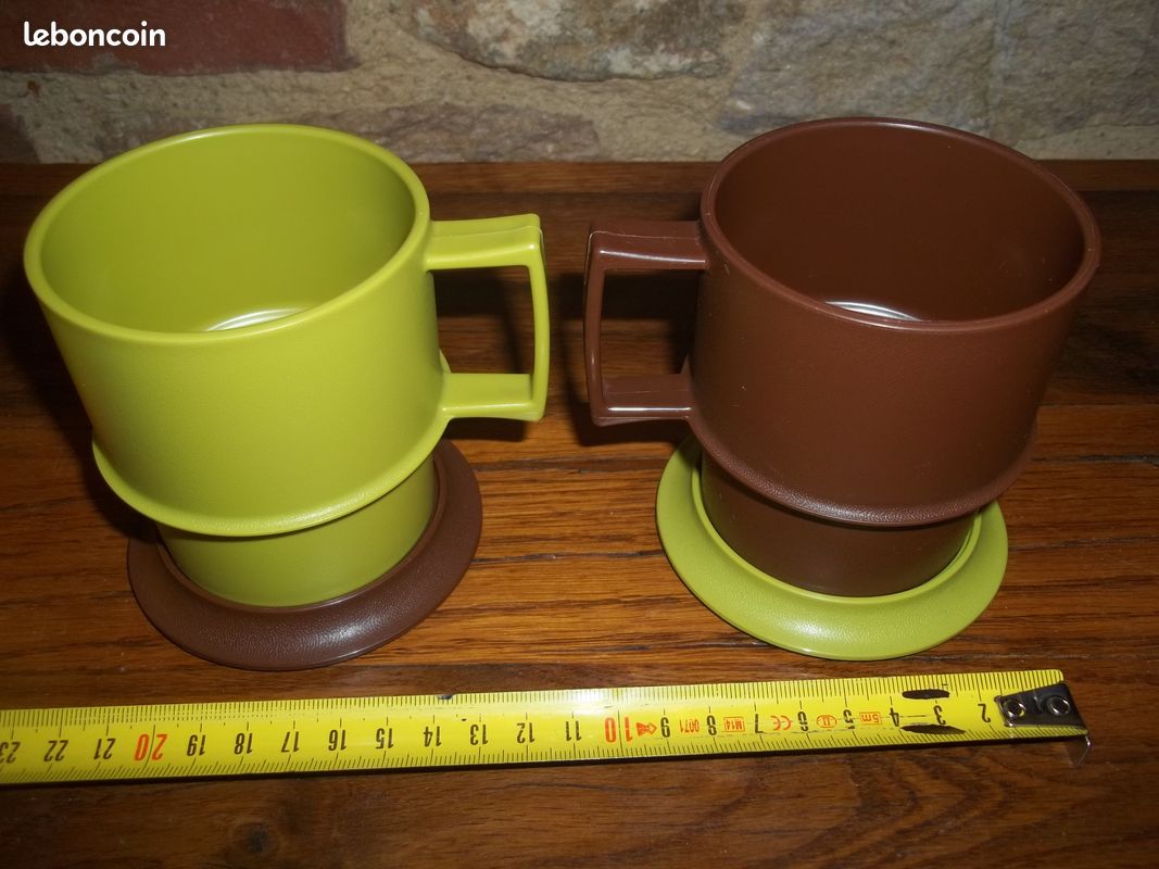 2 mug tupperware vintage (image 1)
