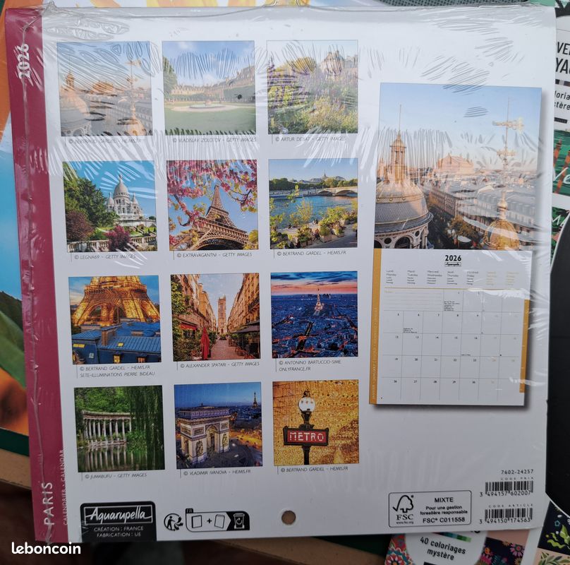 Lot de 5 petits calendriers - Aquarupella - troll69 (image 4)