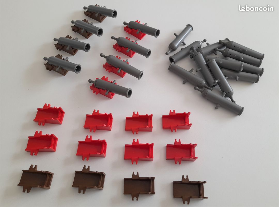 Pièces LEGO Canons x110c01 + Supports 2527 (image 2)