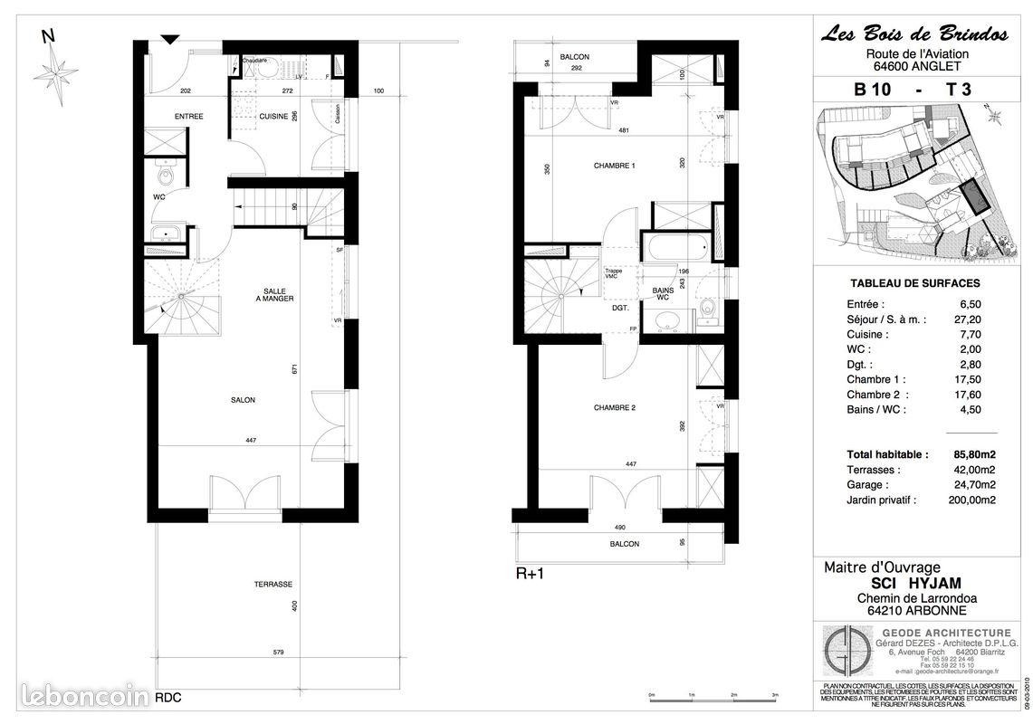 Maison a louer anglet - 3 pièce(s) - 86 m2 - Surfyn