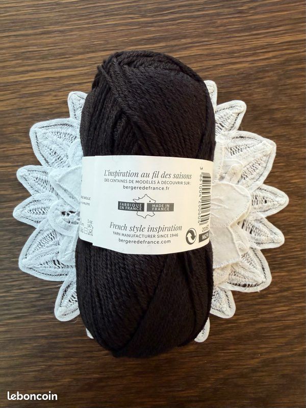 Lot De 10 Pelotes 100% Mérinos Marron Glacé - Fabriqué En France - Pour Tricot/crochet