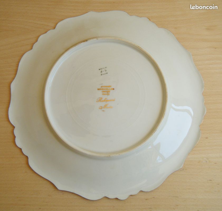 ♥ Jammet Seignolles ♥ Fragonard Marquise ♥ Assiette Décorative ♥ Porcelaine de Limoges Or Fin ♥ 60's ♥ (image 2)
