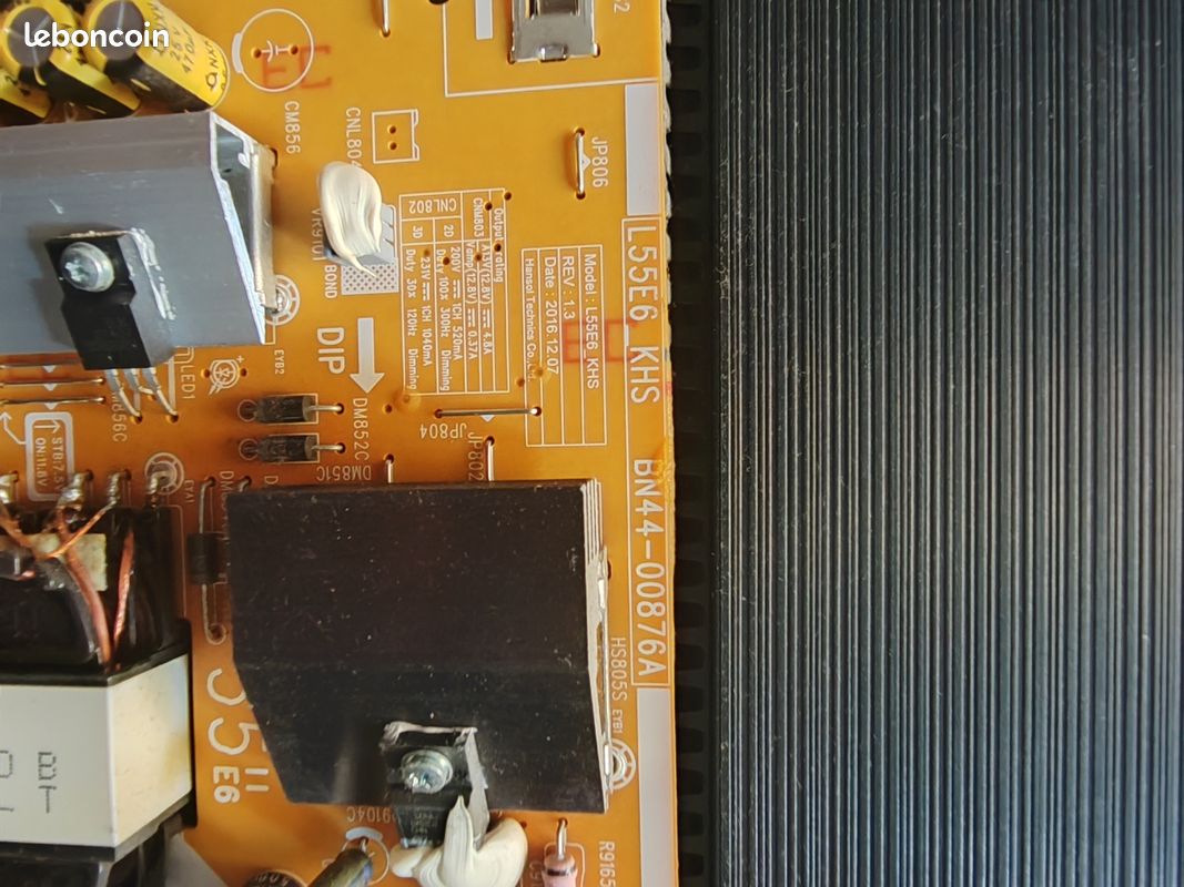 Carte D'alimentation Télé Samsung UE49MU6405U Référence: BN44-00876D - Vente De Pièces Détachées