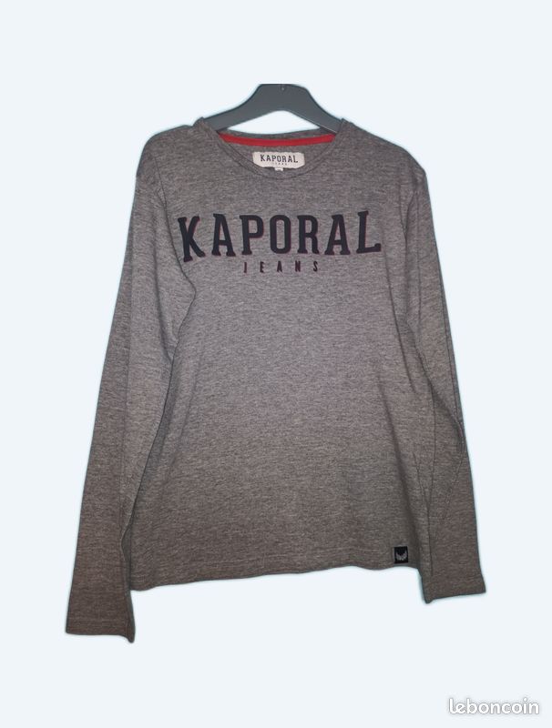 T-shirt m lg gris Kaporal en 12 ans (mam33133) (image 1)