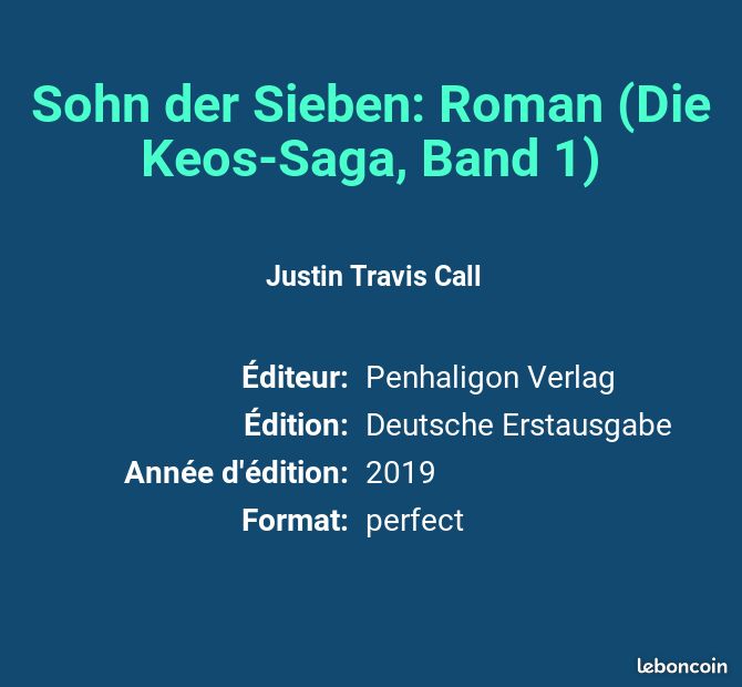 Sohn der Sieben: Roman (Die Keos-Saga, Band 1) - Justin Travis Call (image 2)