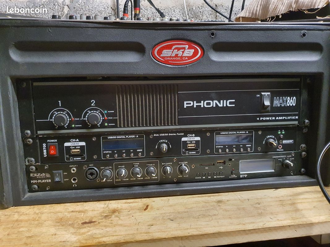 Sono en rack ABS 250 watts + PC Portable + 2 Enceintes 250 Watts (image 3)