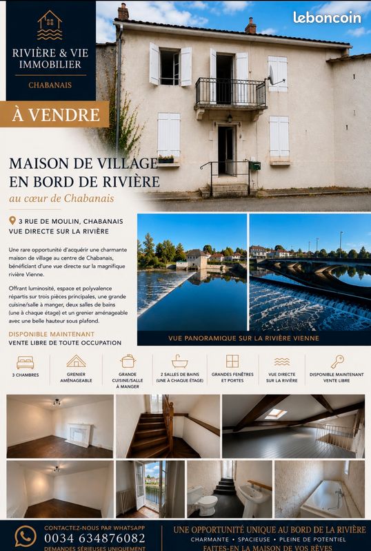 Maison 4 pièces 150 m² · à Chabanais · 150 m² · 59 575 €